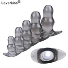 Мягкие пустотелые анальные пробки, Анальный расширитель, клизмы 5 размеров, секс-игрушки для женщин и мужчин, Анальная пробка, массажер, анус, мастурбация