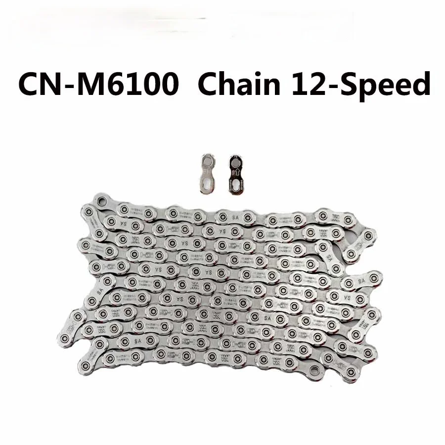 

New Arrival Deore CN-M6100 CN M6100 Chain 12-Speed 118L Quick Link Mountain Bike Chain MTB Chains Bicycle Parts