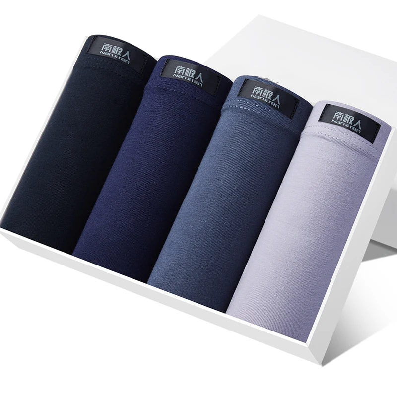 4pcs / Mens Underwear Shorts Boxer Shorts Mens Sexy Underwear High Quaity Men's Underwear Pure Cotton Breathabe Boxer Shorts