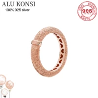 2021 hot sale 925 sterling silver authentic pan ring for women rose gold fit original fashion wedding diy jewelry