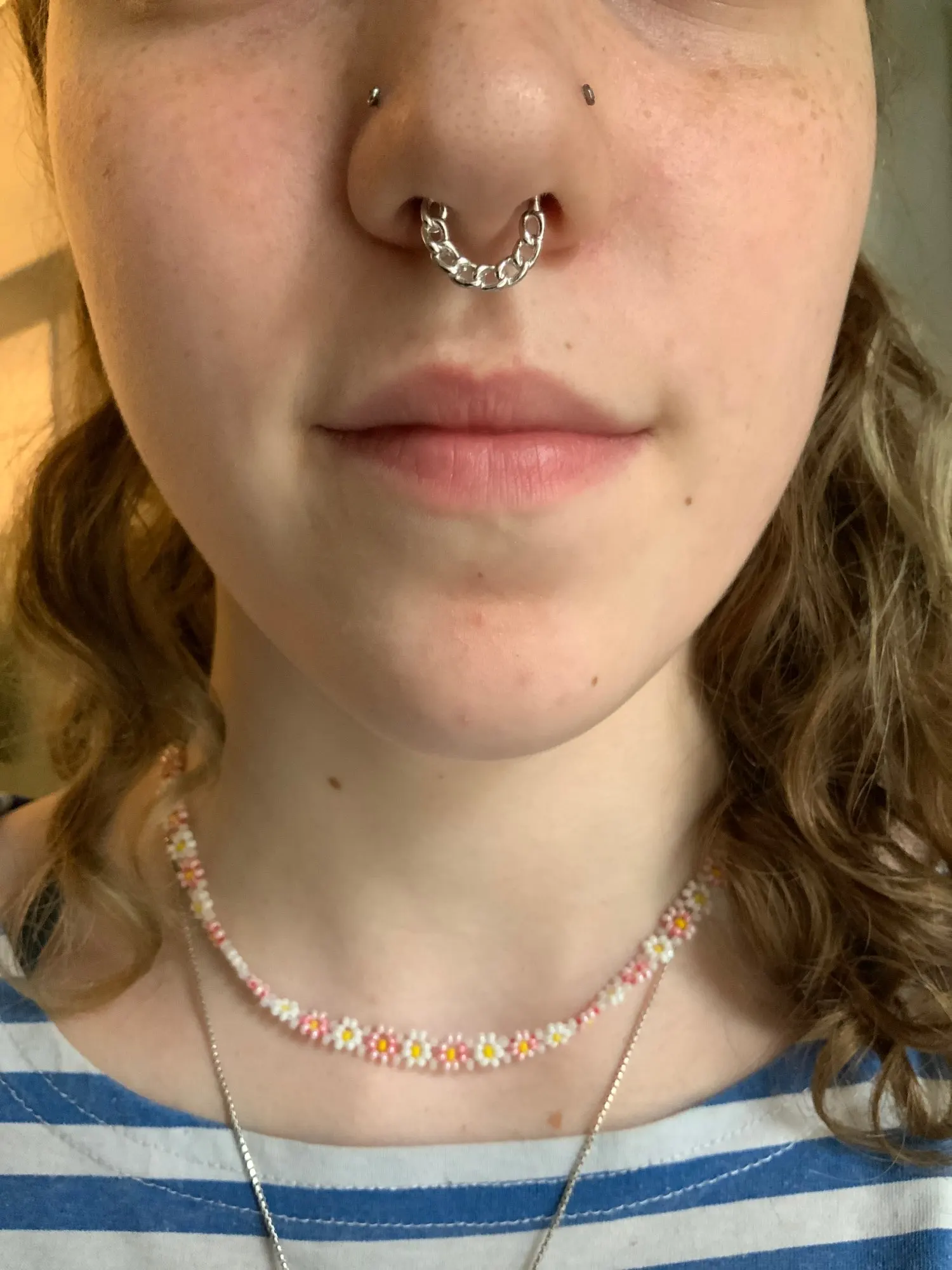 Кольца для носа мужчин и женщин дизайнерская цепочка перегородки кликера