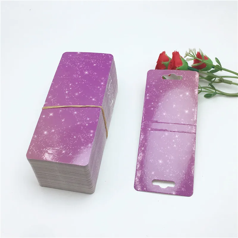 Новый дизайн 200 шт ожерелье карта крафт бумага 12x5 см DIY браслет дисплей клип-карта