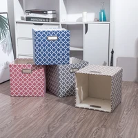 new cube folding storage box clothes storage bins for toys organizers baskets for nursery office closet shelf container 2 size