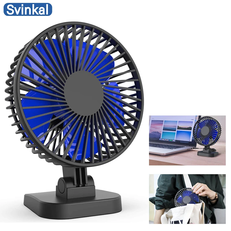 

ATEnge Pocket Silent Mini USB Desk Fan For Home Car Quiet Standing Cooling 5 Volt Fan
