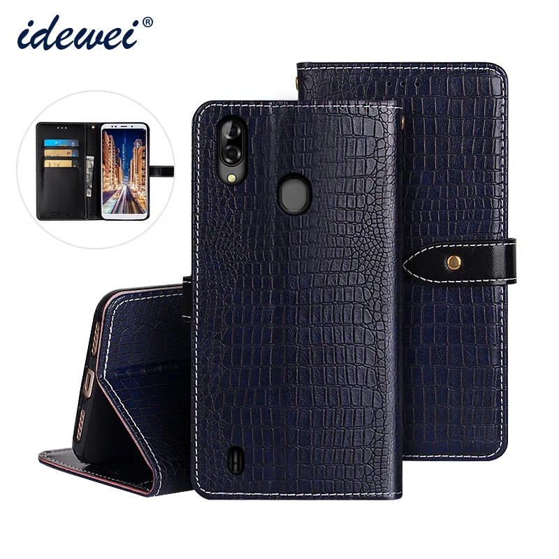 

For Blackview A60 Case Wallet Flip Luxury Crocodile Grain Leather Fundas Cover for Blackview A60 Pro Phone Case Accessories