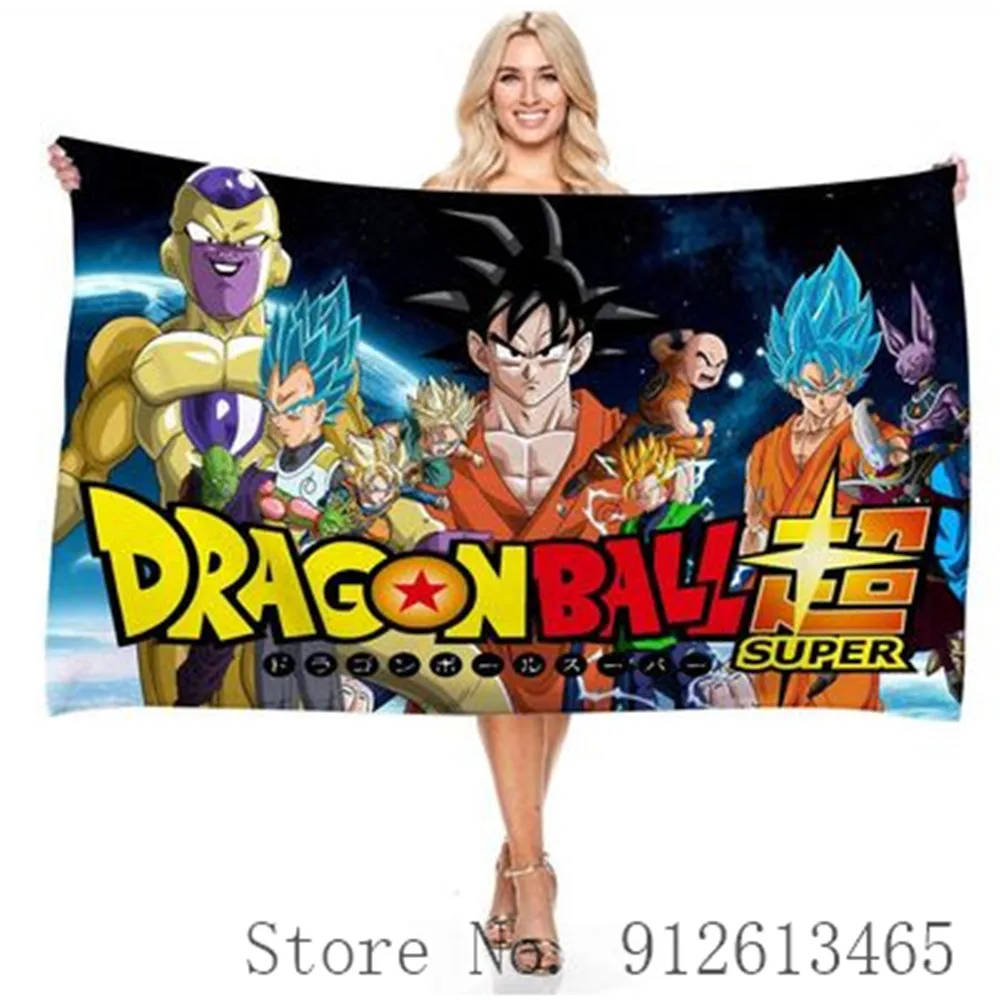 Прямоугольное пляжное полотенце с принтом DRAGON BALL3D машинная стирка Мастер Роши не