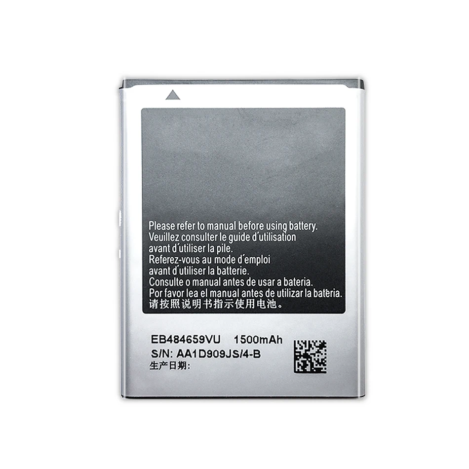 Батарея мобильного телефона для samsung GALAXY W T759 i8150 S8600 S5820 I8350 I519 X крышка S5690 запасная батарея 1500mAh EB484659VU