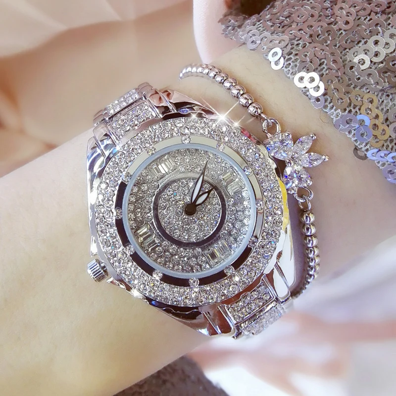 Часы наручные женские с браслетом из нержавеющей стали под розовое золото |