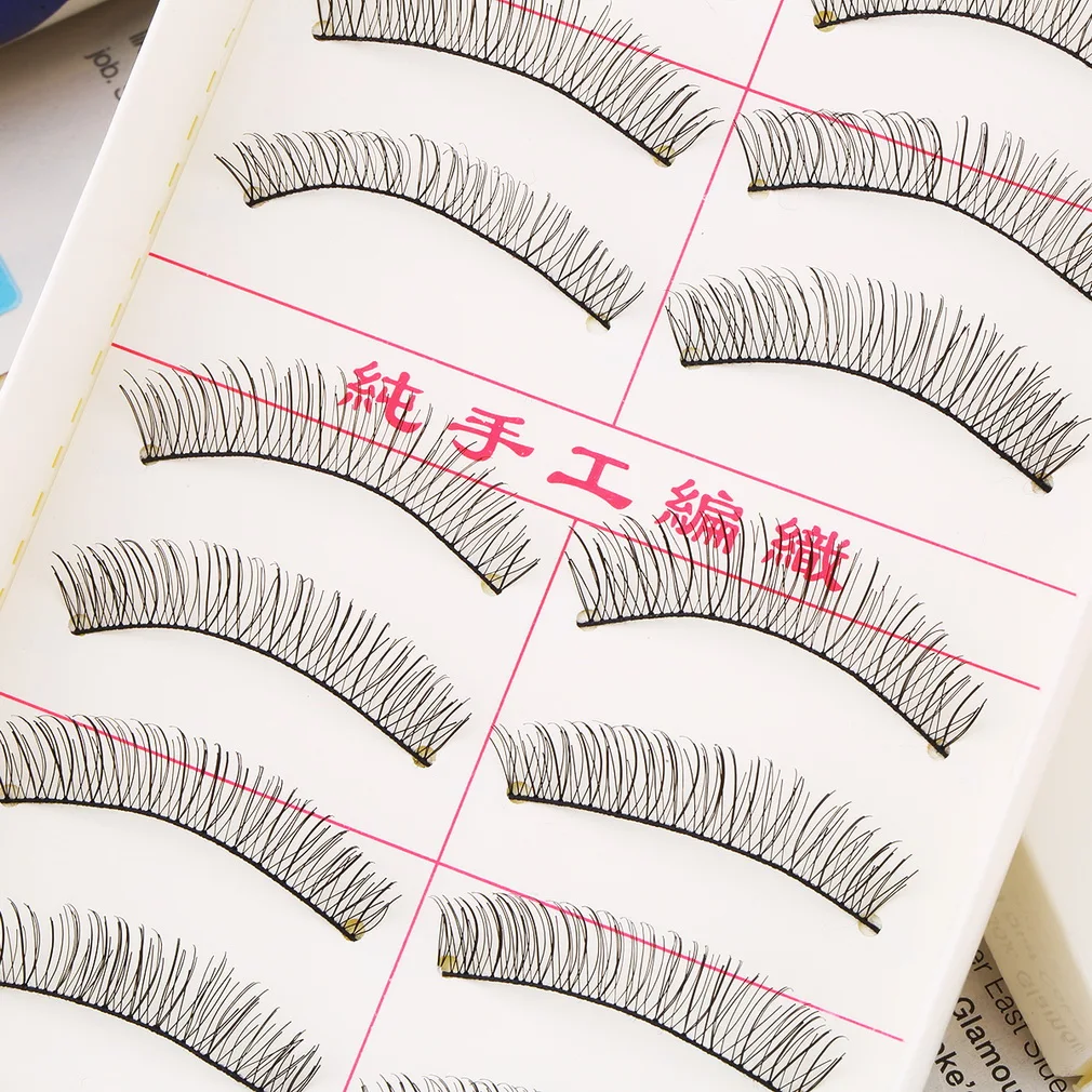 10 пар/компл. профессиональный косметический женский набор накладные ресницы