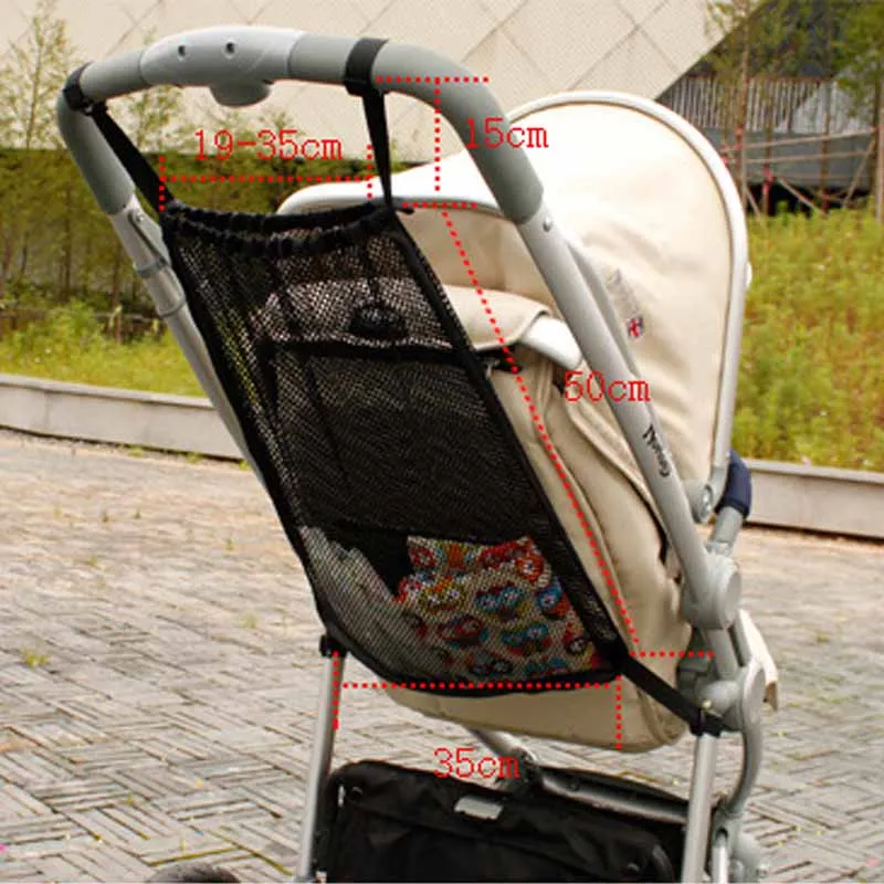 Stoller Bag Baby Stroller Net Pocket Infant Mesh Bottle Diaper Organizer Holder Accessories | Мать и ребенок