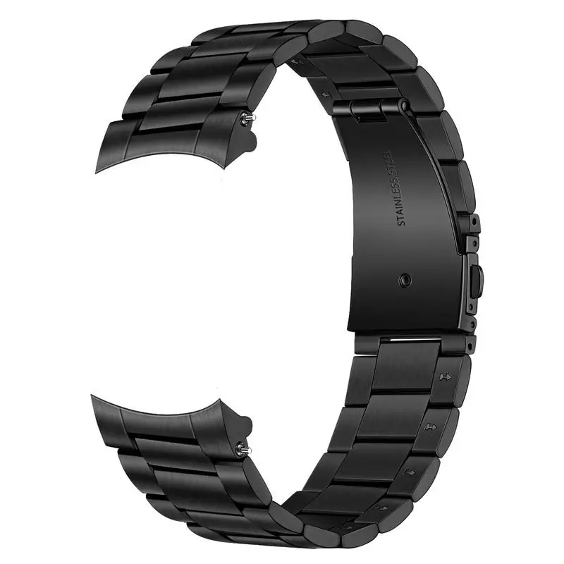 Black Без зазора твердый ремешок из нержавеющей стали для samsung Galaxy Watch 46 мм/gear S3 быстроразъемный браслет - Цвет ремешка: Black