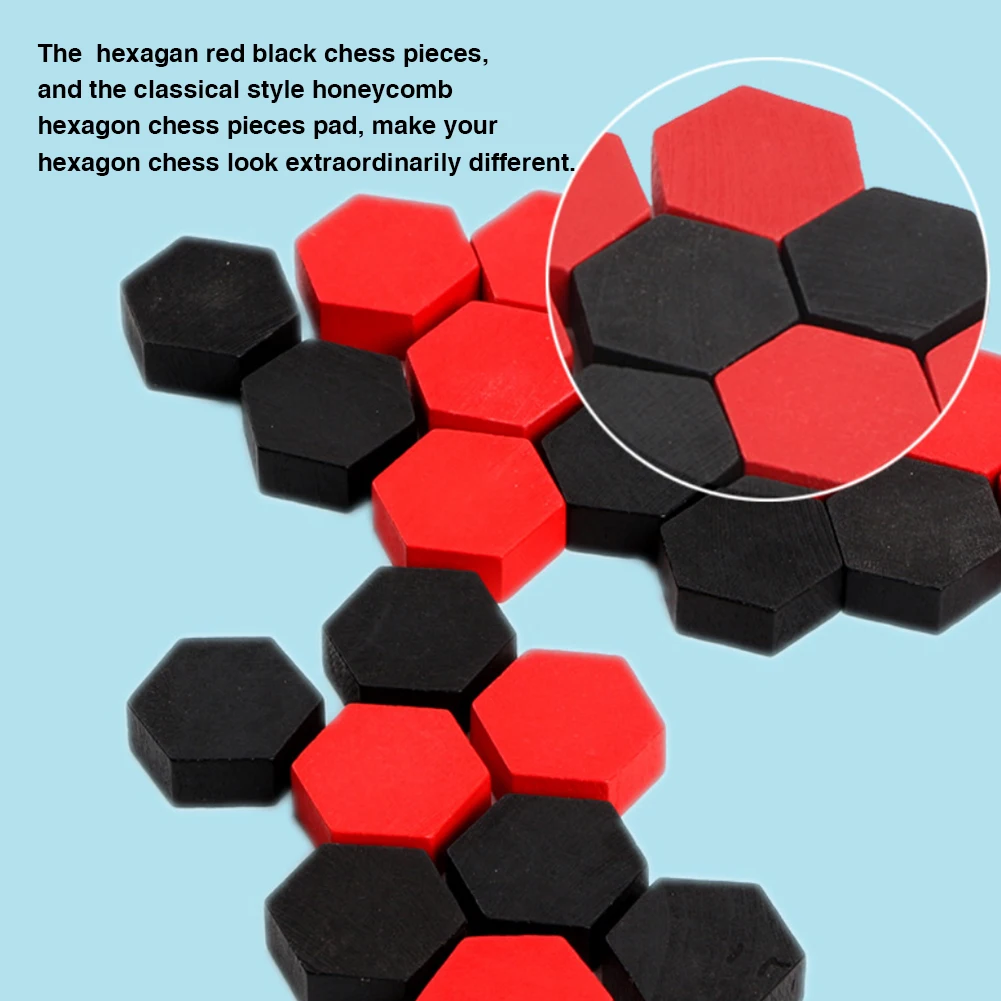 

Brain Teaser School Gift DIY Educational Toy Shape Recognition Kids Adults Funny Wooden Hexagon Chess Set Family Party