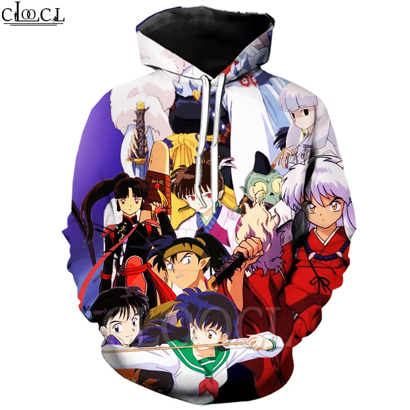 Толстовки CLOOCL японское аниме инуяся для косплея 3D принт мужчин и женщин осень