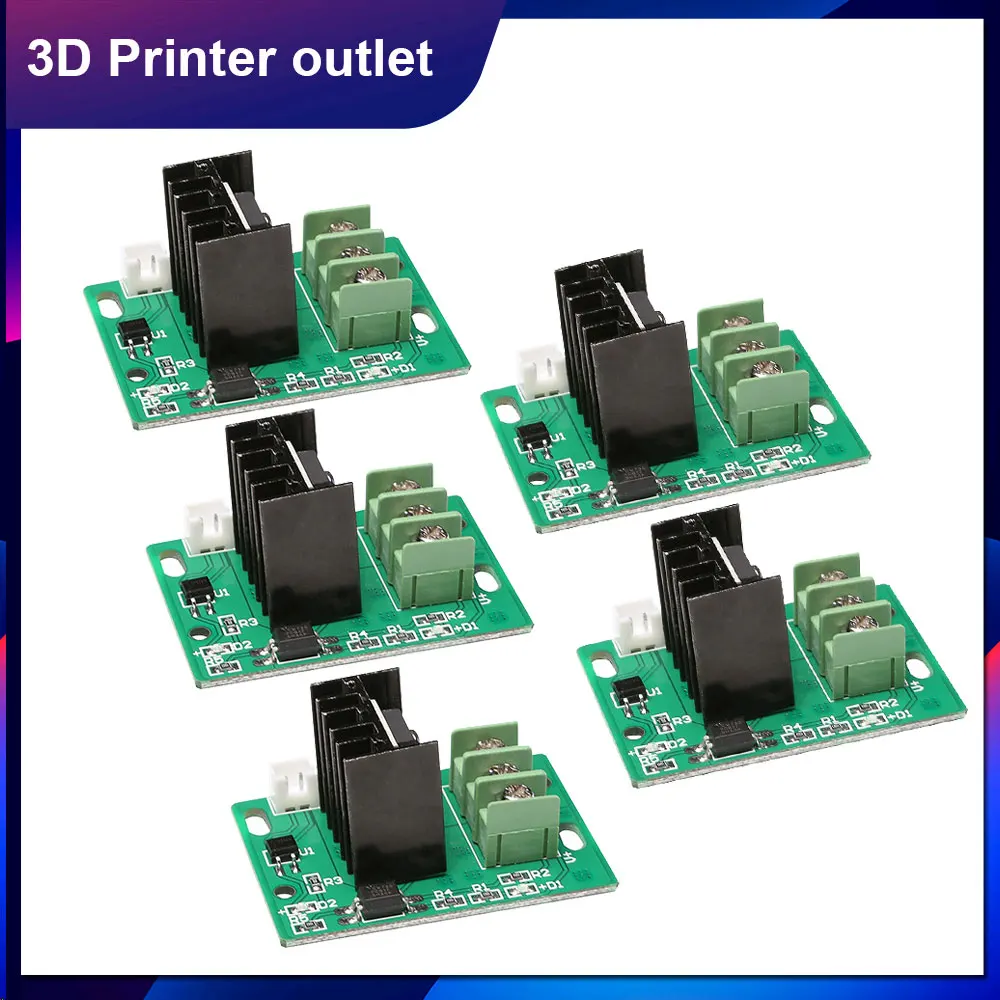 Creality 3D 12/24V радиатор тепла кровать высокого Мощность модуль Плата расширения для