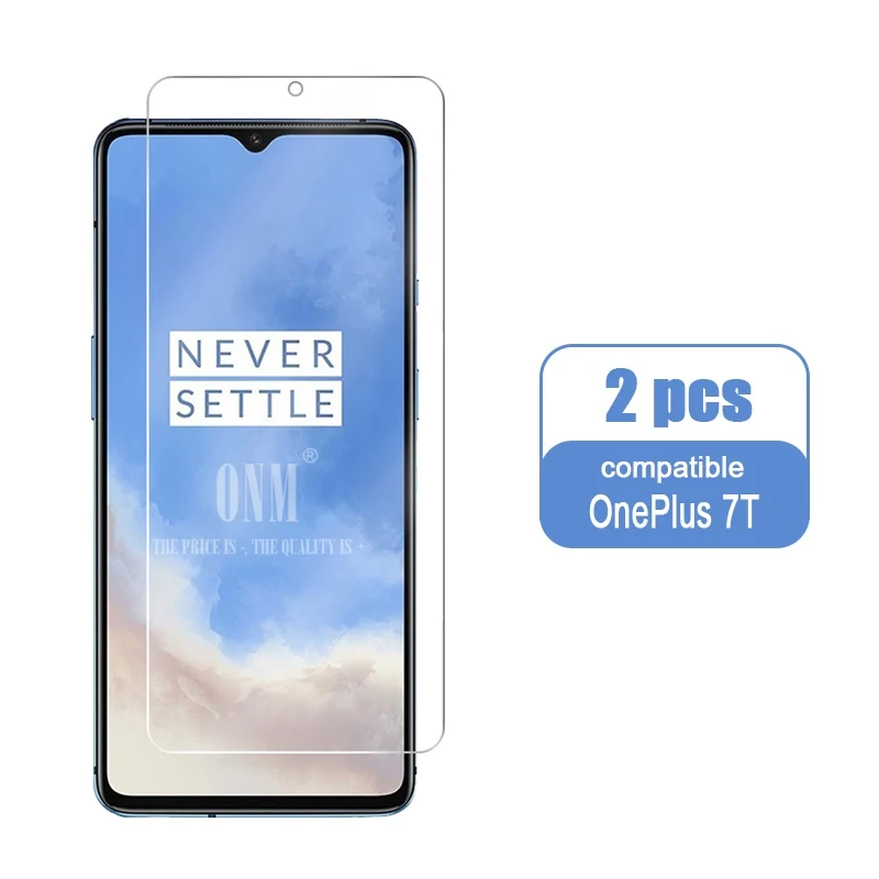 2 шт. 2.5D 9H закаленное стекло для OnePlus 7T 7 6T 6 5T 5 3t 3 Защита экрана для One Plus 7T 7 6T 6 5T 5 3t 3 Защитная пленка