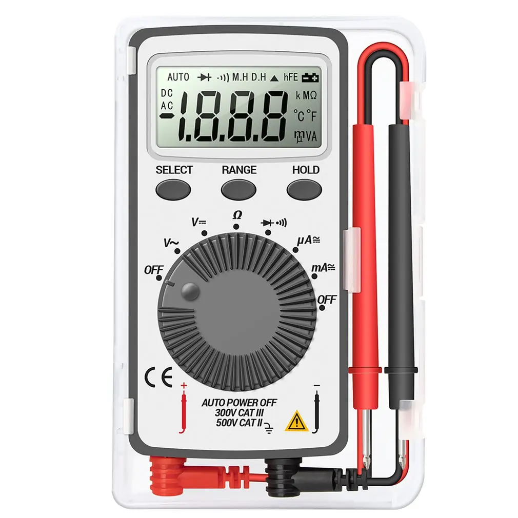 

Mini Digital Multimeter AN101 Multimeter Tester DC/AC Voltage Current LCD Meter Professional Testers With Test Lead