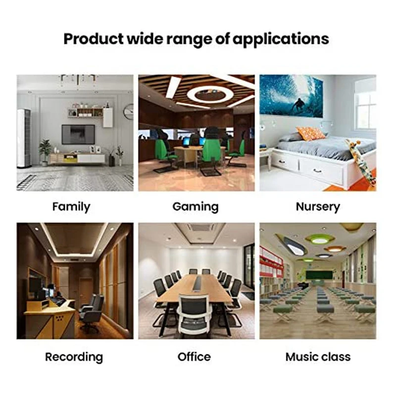 

12 Pcs Sound-Absorbing Panels,Sound-Proof Absorbing Tiles for Echo and Bass Isolation,for Wall Decor& Acoustic Treatment