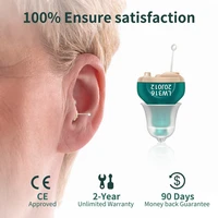 wireless cic mini listen hearing aids for deafness digital sound amplifier aid gift invisible adjustment tools drop shipping