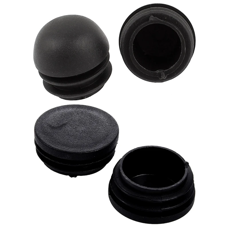 

14Pcs Black Plastic Blanking End Caps Celsiusround Tube Insert Bung - 12 Pcs 38Mm & 2 Pcs 25Mm