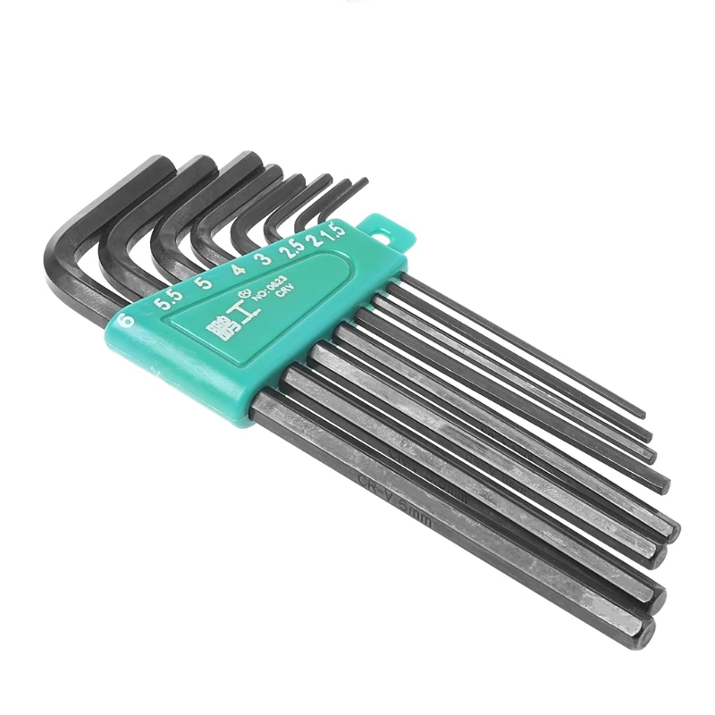 

8Pcs/Set 1.5mm-6mm Hexagon Hex Allen Key Wrench Kit Spanner Repair Hand Tools