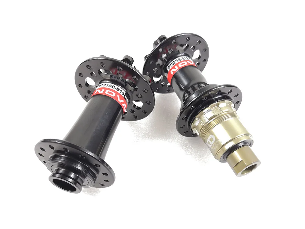 Novatec D791SB-B15 D792SB-B12 XC BOOST hub 28 32 spokes front 110x15 148x12 through axles 28h 32h disc hubs 9v 10v 11v 12v | Спорт и