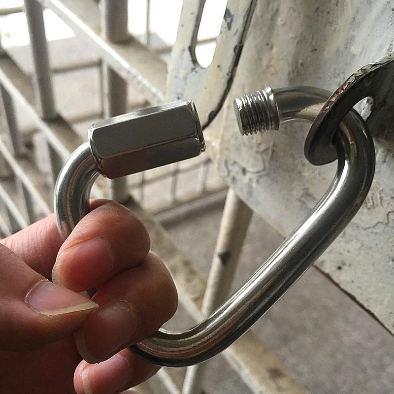 304 из нержавеющей стали карабин треугольный Открытый Кемпинг снаряжение для