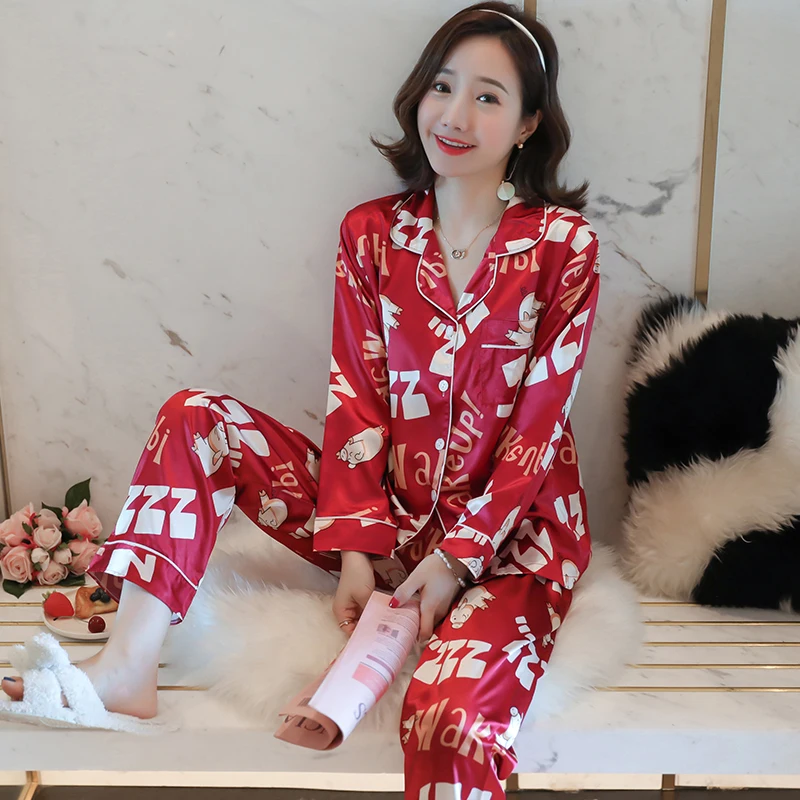 Осенняя Женская атласная тонкая мягкая блузка с цветочным принтом костюмы и