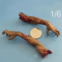 hot sales 16th 3atoys the walking dead zombie hands arms for doll soldier scene components