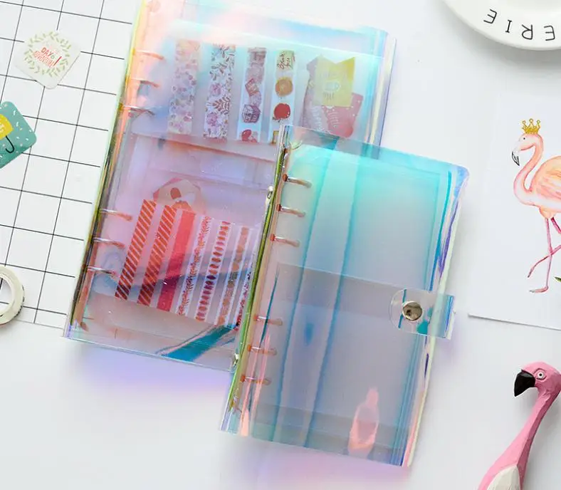 Лазерный прозрачный цветной внутренний лист из ПВХ A5 A6 фотоальбом скрапбукинг