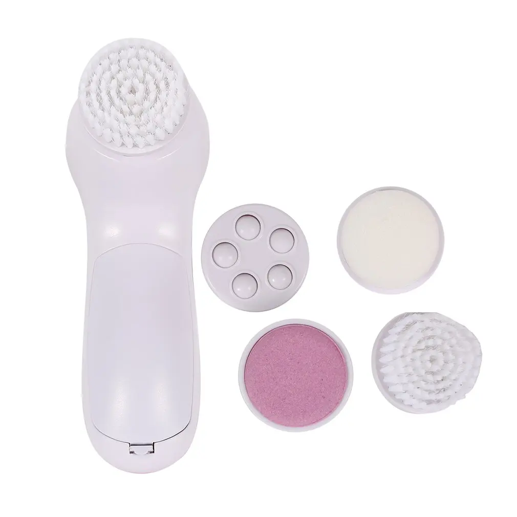 

5-in-1 Electric Massager Washing Face Machine Facial Pore Cleaner Body Cleaning Massager Mini Skin Beauty Massager