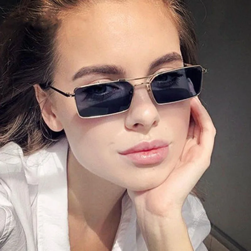 

2021 Men Women luxury Vintage polygon metal Frame sunglasses New Ladies Retro Classic Small Square Sun glasses UV400