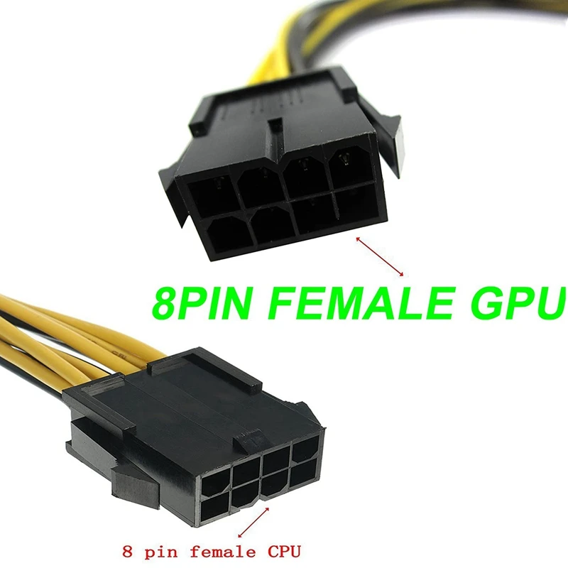 8-контактный кабель питания PCI-E к 2 8 (6 + 2) Pin сплиттер PCI Express видеокарта коннектор