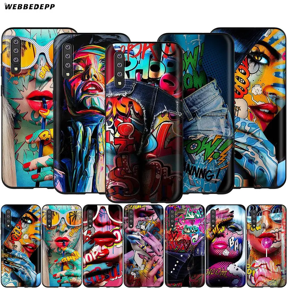 Webbedepp окрашенный масляный рисунок для девушек чехол Samsung Galaxy S7 S8 S9 S10 Plus Edge Note 10 8 9 A10