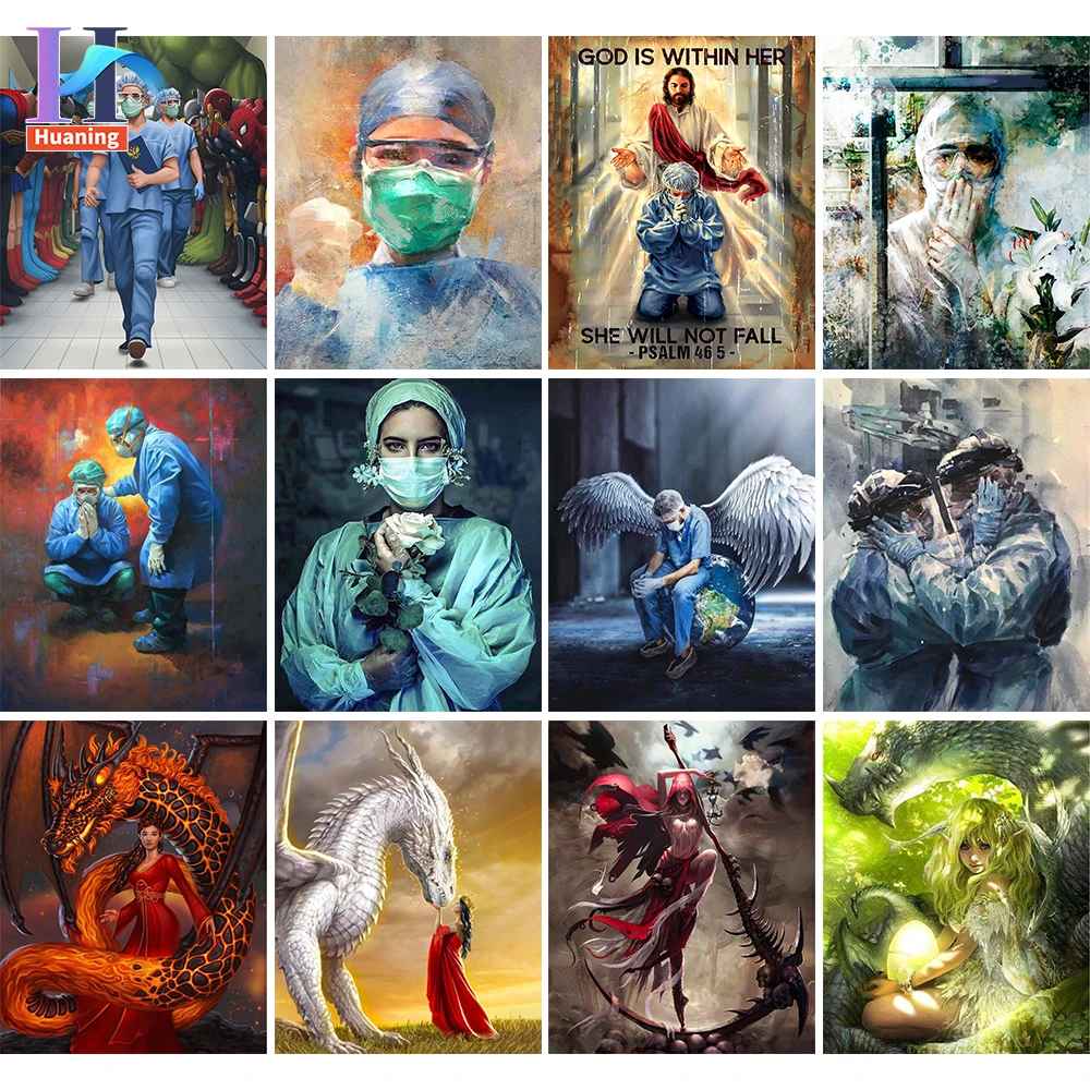 Набор для рисования по номерам на холсте Храбрый герой | Дом и сад