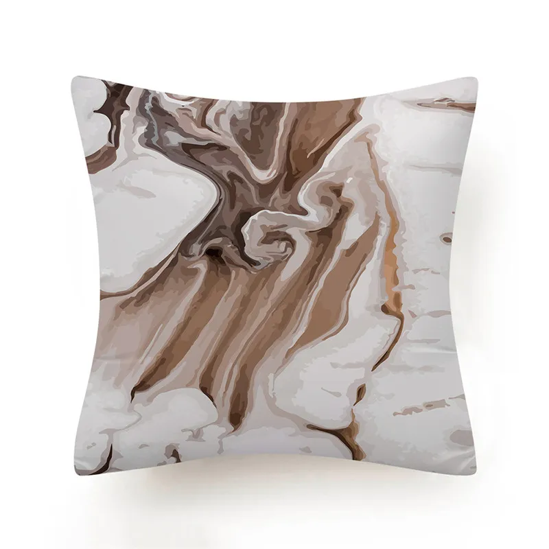 

Marble Art Pillow Case Home Bedroom Hotel Decoration Cushion Cover Soft 45x45cm Cojines Decorativos