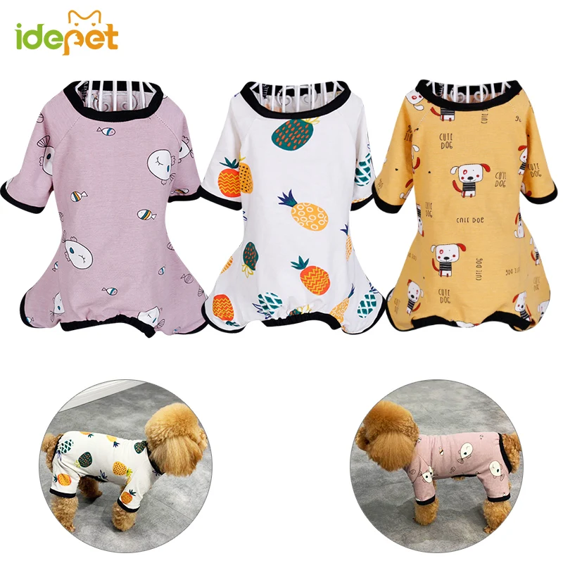 Домашняя одежда для собак комбинезон пижама домашних животных Пижама с котом |