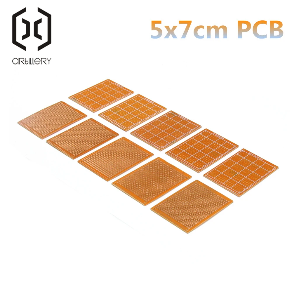 10 шт. 5*7 см pcb прототип бумага Медь PCB 5*7 Универсальный Эксперимент Матрица платы 5x7 см бренд