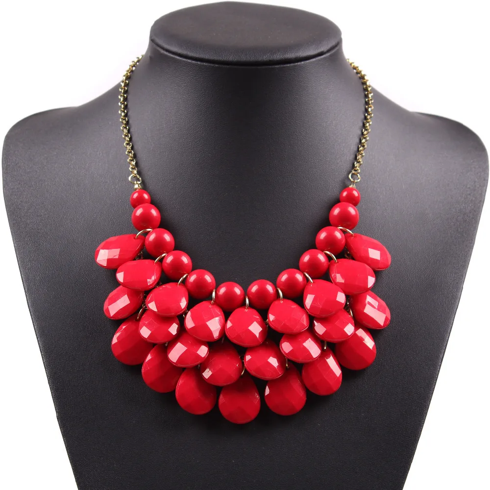 Ожерелье с пузырьками женское ювелирное изделие акриловое ожерелье из бисера