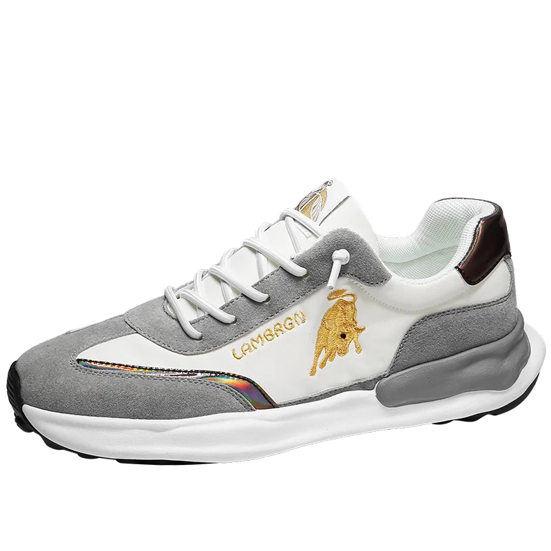 

New Luxury Leather Men for Casual Sneakers Man Light Tennis Shoes Male Fashion Brand Designer White Leather Sports Shoes