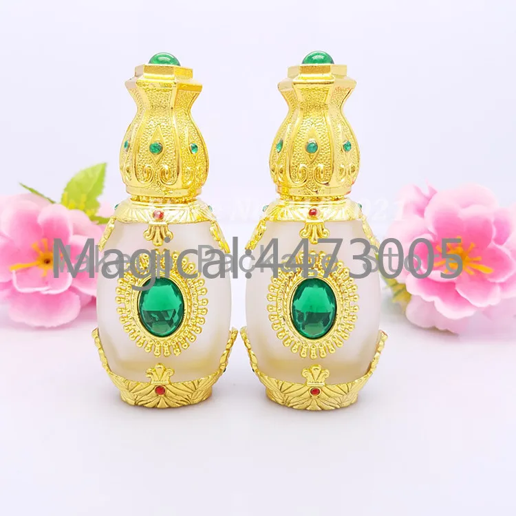 1/6/20pcs 12-15ml Empty Beauty Perfume Pigment Metal Bottle Essential Oil Glass Crystal Makeup Refillable Container High Quality | Красота и
