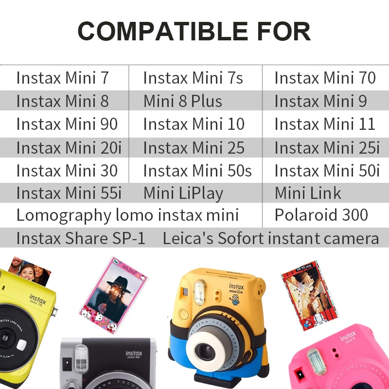 Белая пленка для Fuji Instax Mini 9 фильм белый край 50 листов/упаковка детские носки