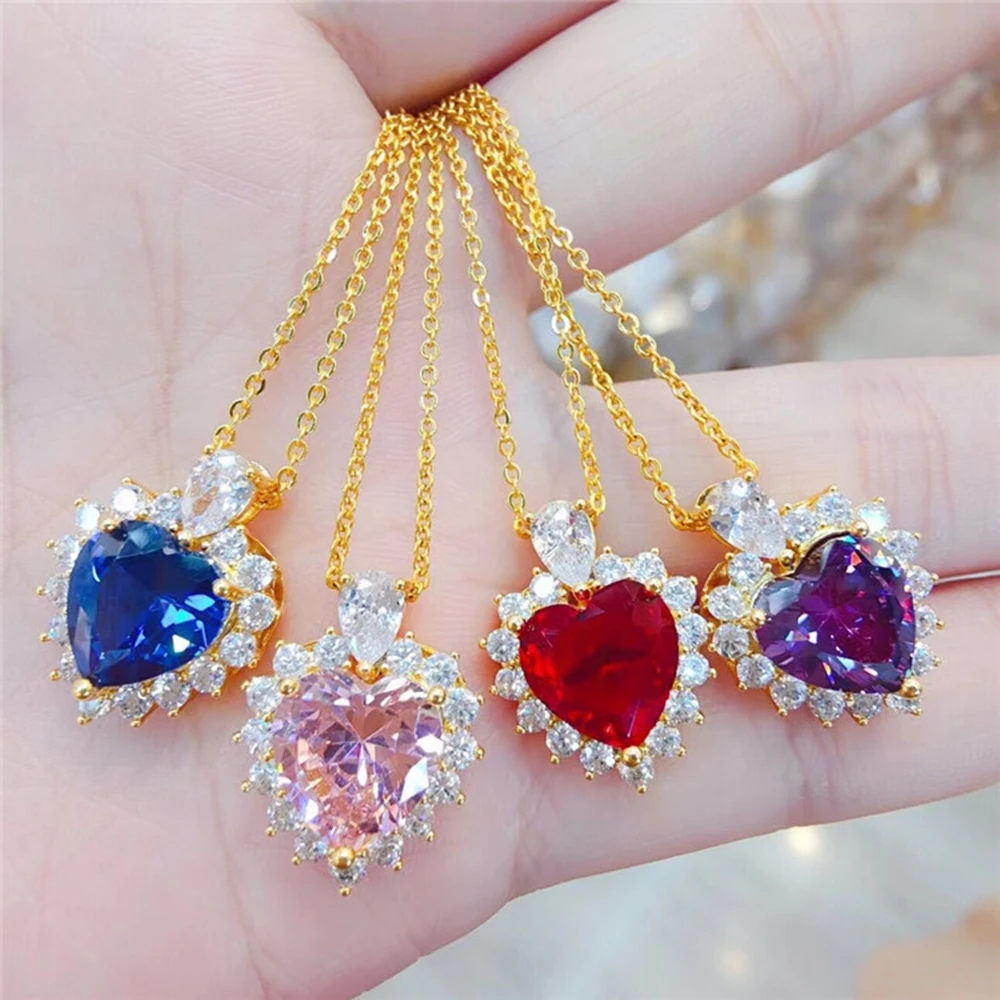 

Подвеска-цепочка, женский подарок, красивое ювелирное изделие с желтым золотом