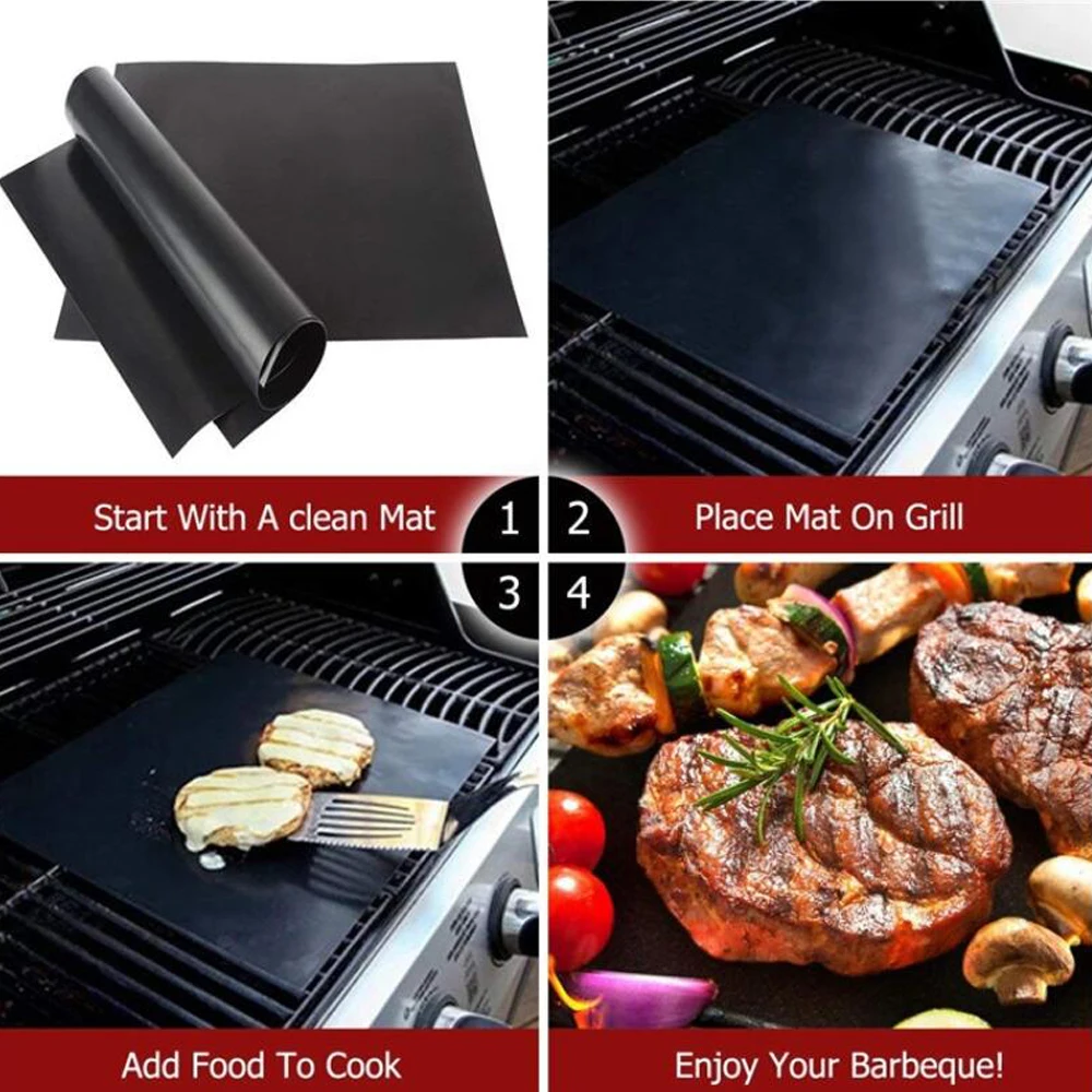 Кухонные принадлежности антипригарный коврик для барбекю и гриля подкладки