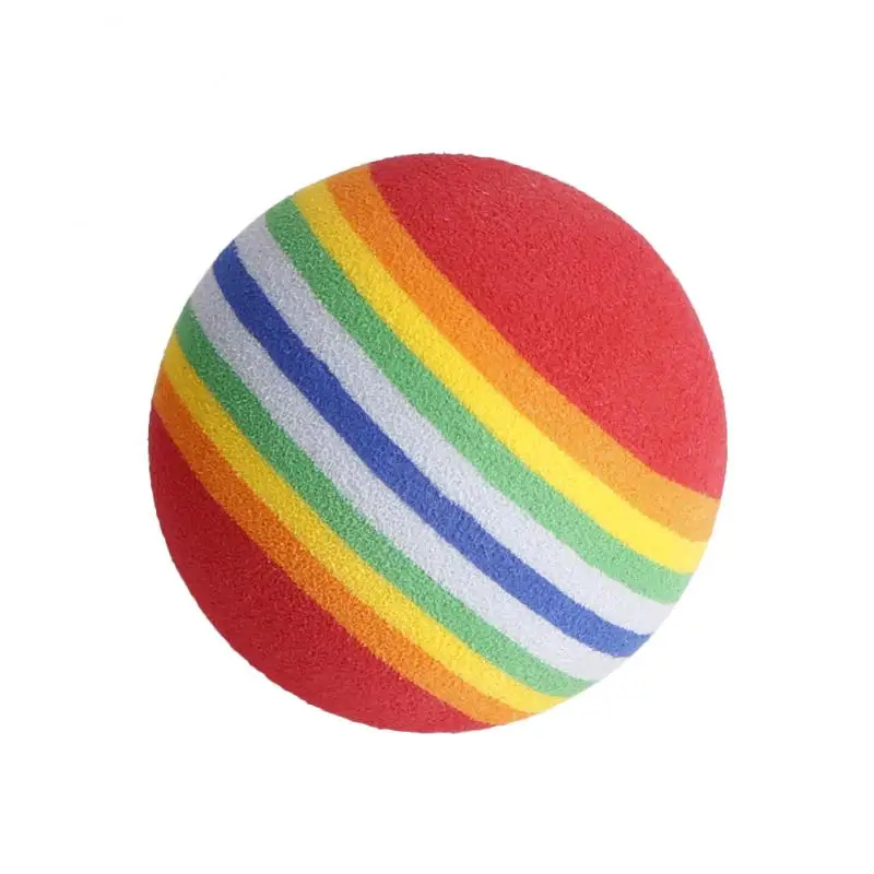 

38mm indoor practice ball golf stuff Golf Balls 20pcs Rainbow Stripe Foam Sponge Golf Balls Swing Practice Training Aids Ball