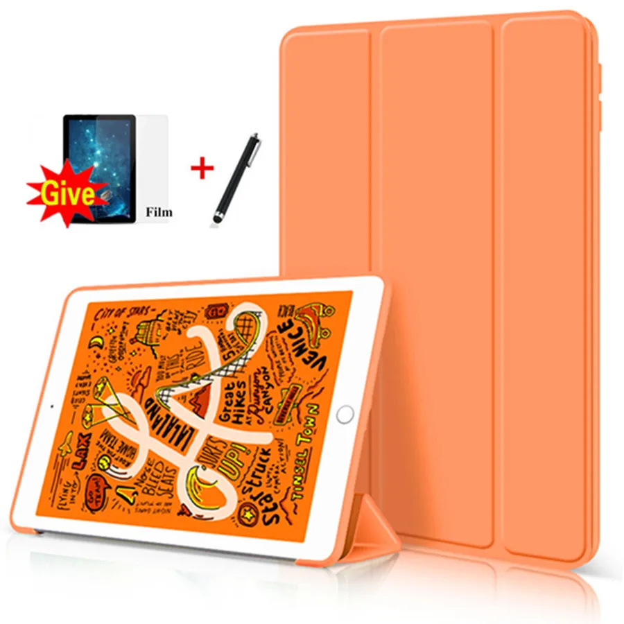 Чехол для iPad 10 2 2019 7 го поколения ультратонкий легкий умный чехол тройного