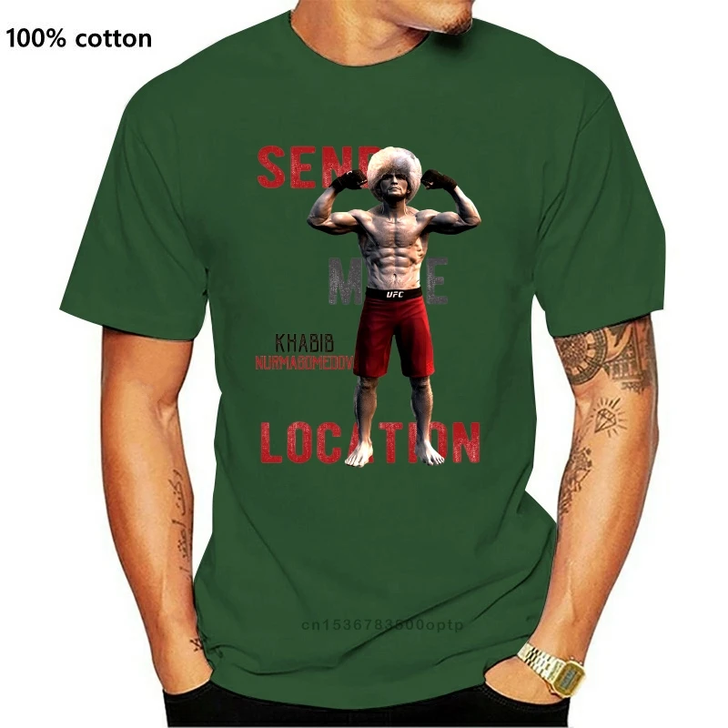 

New Send Me Location Khabib T Shirt Khabib Nurmagomedov U 2021 Top