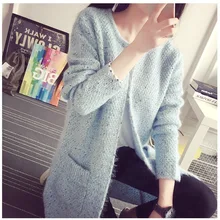 Кардиган LXJ319 женский вязаный с карманами|wool knit cardigan|knitted cardigancardigan