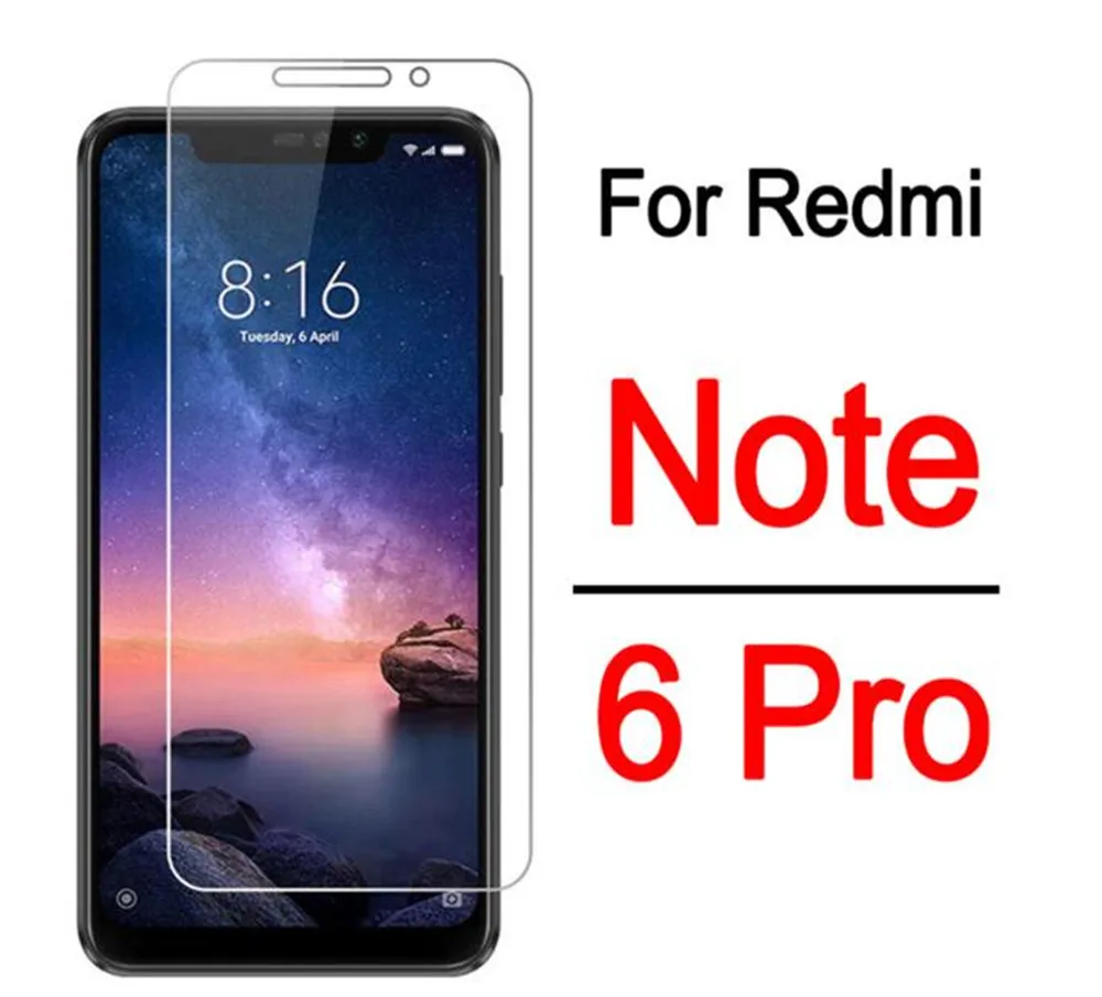 Защитное стекло для Xiaomi redmi note6 pro Note 6 Pro Защитная пленка экрана телефона xiomi RedmiNote6