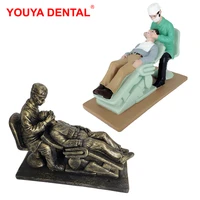 new dentist gift resin focus on patient sculpture dental clinic desktop decoration ornaments artcrafts figurines dentistry gifts