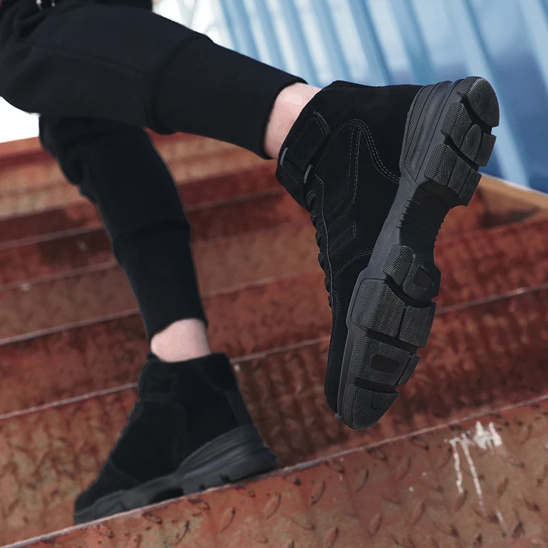 Мужские беговые кроссовки с высоким верхом демисезонная спортивная обувь для